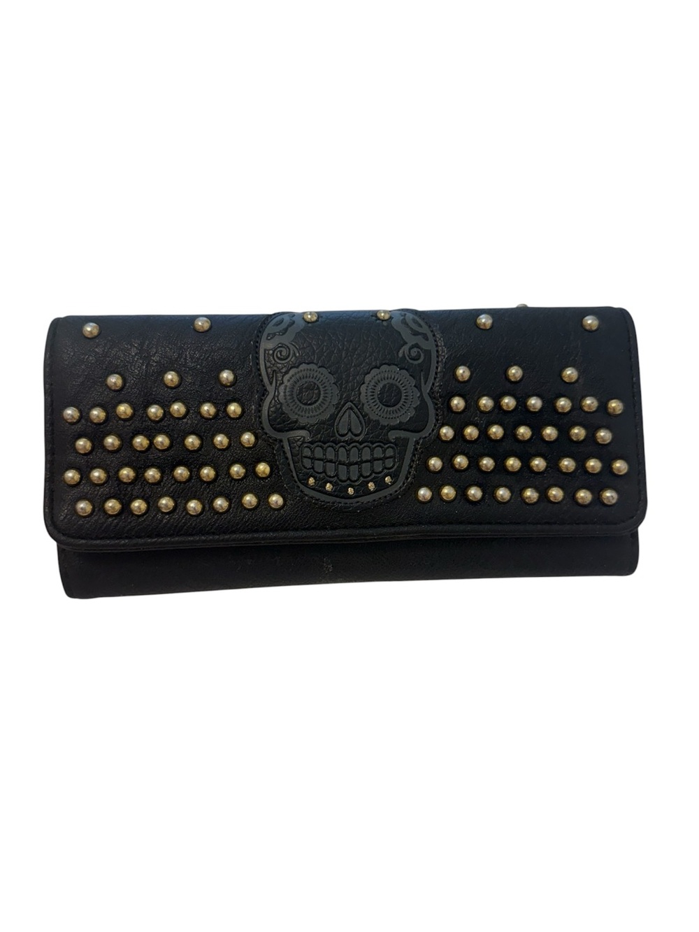 Loungefly Black Studded Sugar Skull Wallet